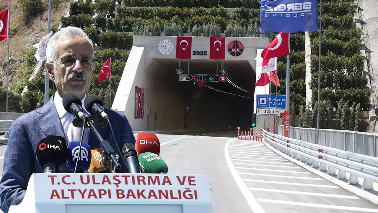 Bakan Uraloğlu'ndan Bursa paylaşımı:'Zorlu yollar tarih oldu' 3 doganci tuneli