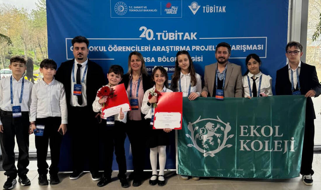 Ekol Koleji’nden TÜBİTAK 2204-B’de büyük başarı! İlk Katılımda Bölge Derecesi ve Türkiye Finalleri Yolunda Güçlü Adım