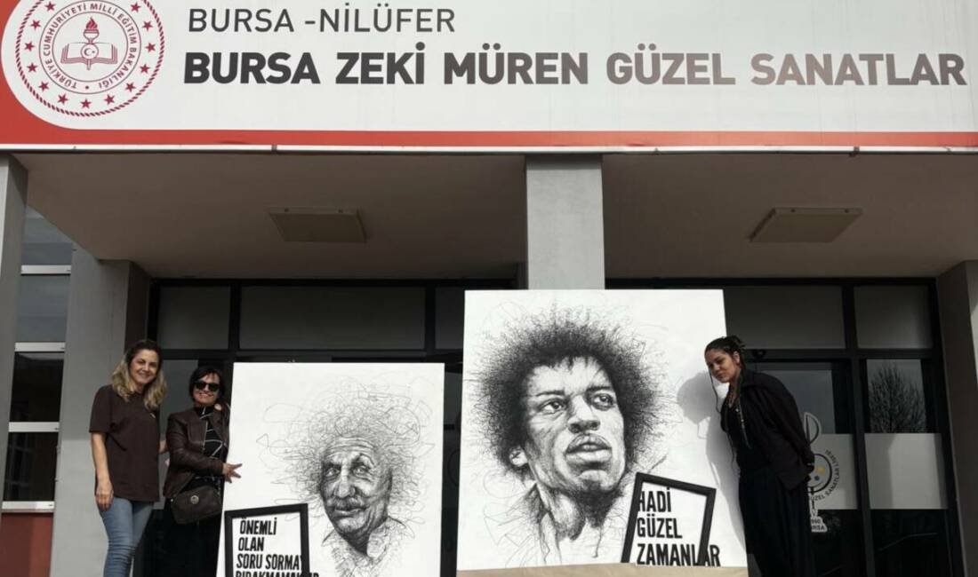 Bursa Nilüfer'deki Zeki Müren Güzel Sanatlar Lisesi ile yapılan iş