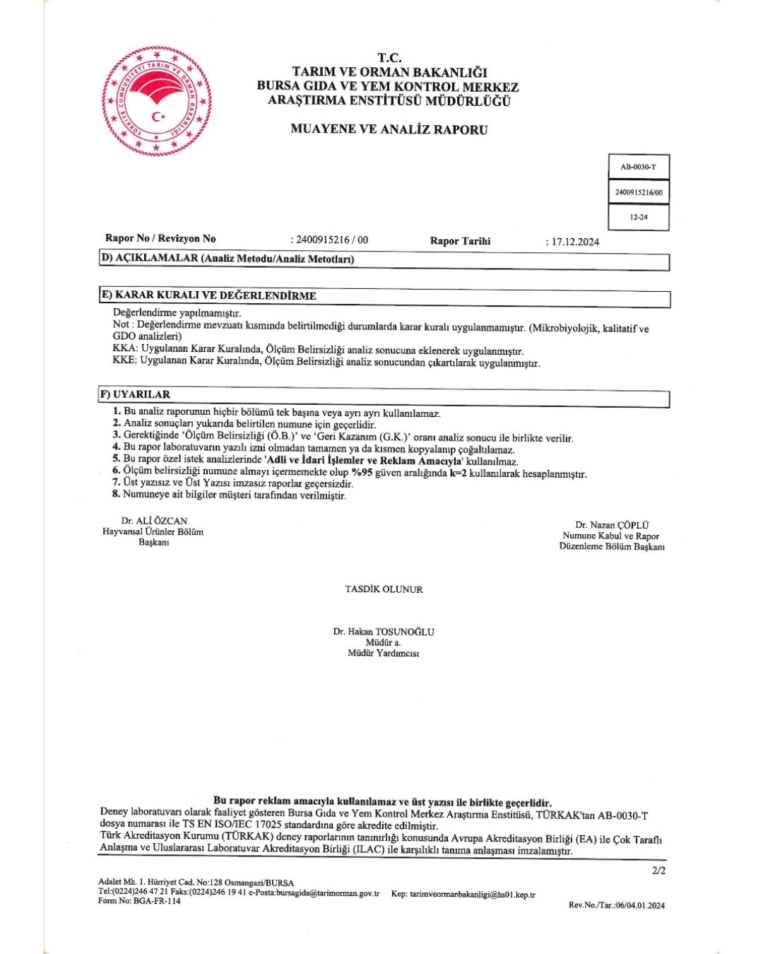 Bakanlığın kara listesine giren Bursa'daki o firmadan açıklama 10 he zln9amaavej