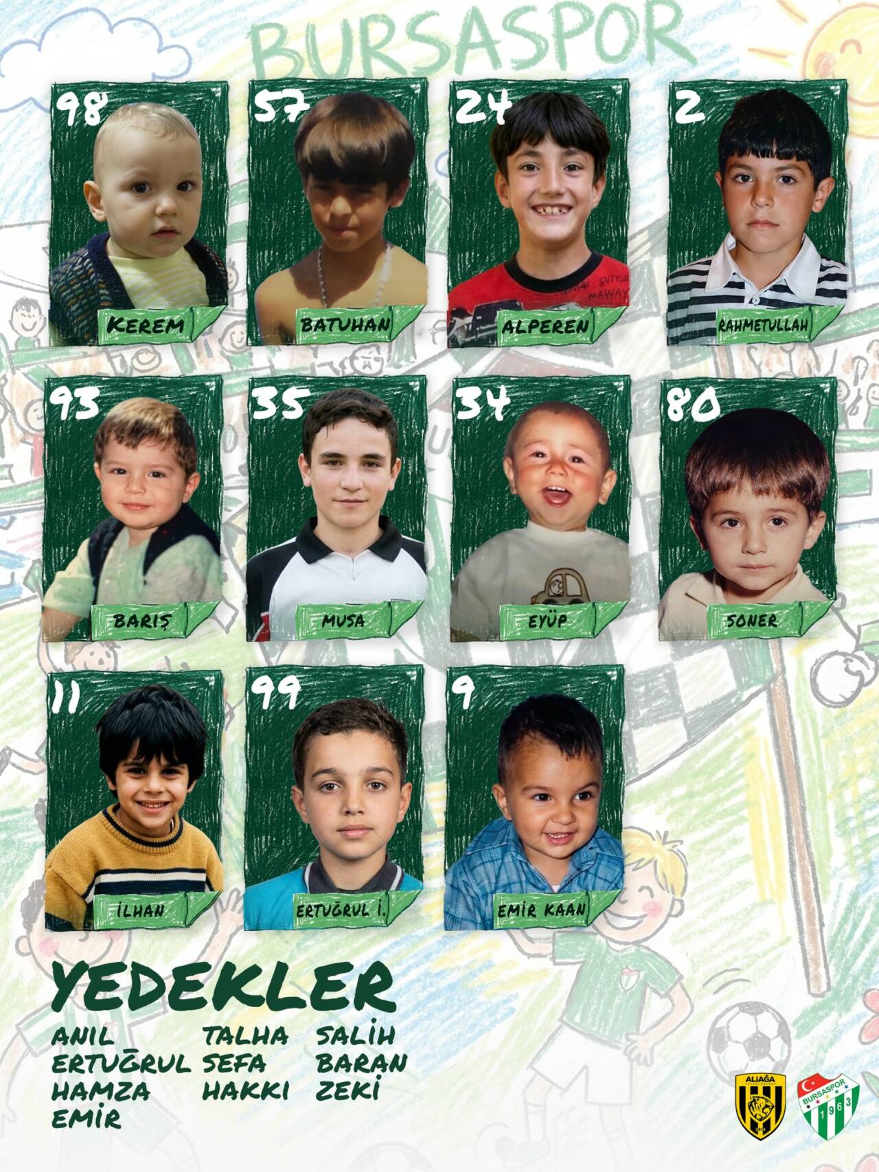 Bursaspor son maçın kadrosunu böyle açıkladı! Bakalım futbolcuları tanıyabilecek misiniz? 2