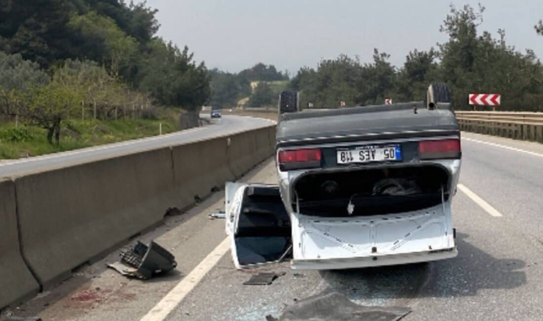 Bursa’da feci kaza! Otomobil takla attı Bursa’nın Kestel ilçesinde, kontrolden çıkan otomobil bariyerlere çarpıp takla atarak