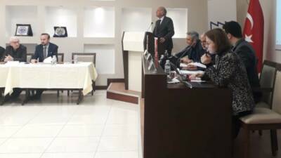 Kestel Organize Sanayi Bölgesi Olağan Genel Kurulu'nda mevcut başkan Cem
