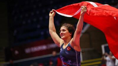 Milli sporcumuz Nesrin Baş, Avrupa Güreş Şampiyonası'nda kadınlar 68 kiloda