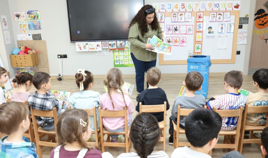 Bursa’da miniklere geri dönüşüm eğitimi Nilüfer Belediyesi, 30 Mart Uluslararası Sıfır Atık Günü kapsamında düzenlediği