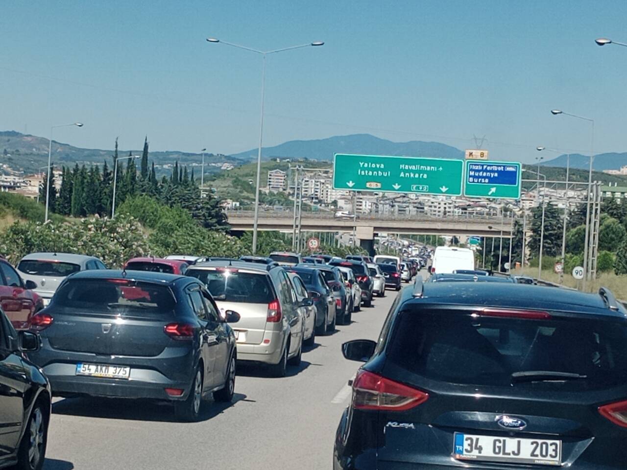 1 yazi icin bayramin son gunu sehir hastanesi mudanya yolu kavsaklari arasi cevre yolu trafigi36095vvggil