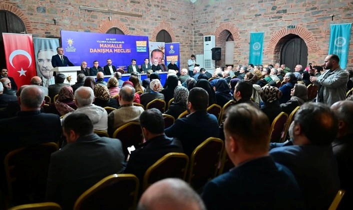 Depreme dirençli Bursa için en kritik adım: Merkezin mahalle mahalle röntgeni çekildi! 9 3 yazi icin ak parti yildirim ilce baskani irfan akkaya kongre havasinda mahalle danisma meclisi toplantisi yapto