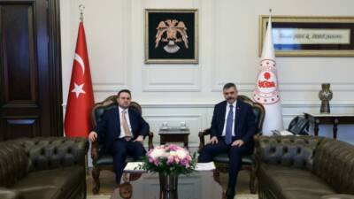 Adalet Bakanı Akın Gürlek, İçişleri Bakanı Mustafa Çiftçi'yi ziyaret etti.