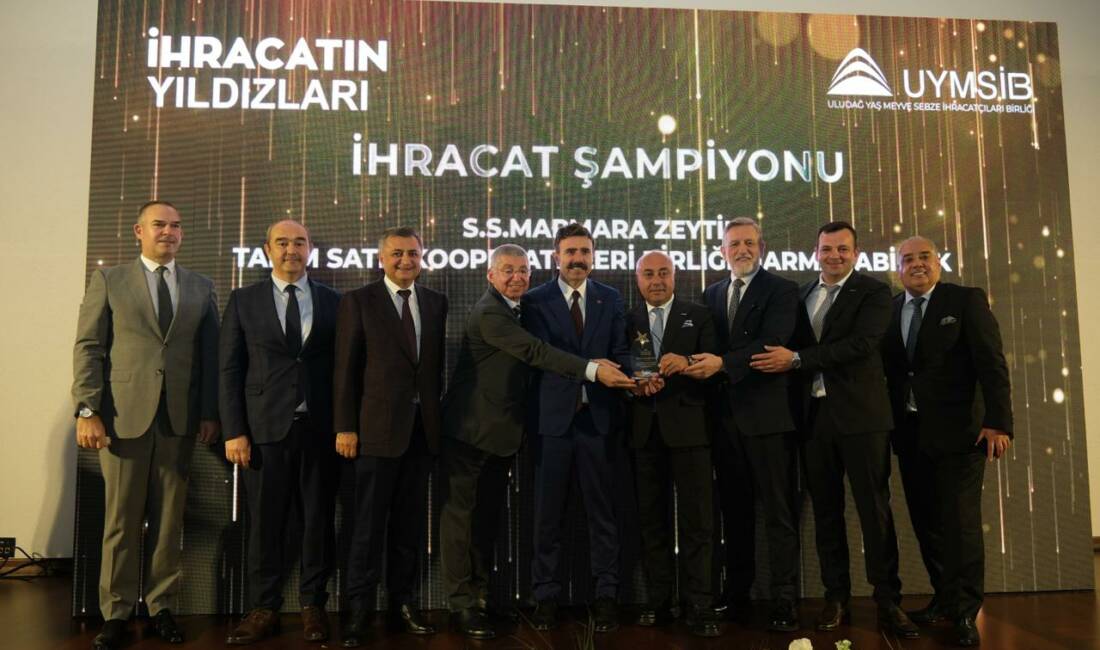 Bursa’nın dev markası Marmarabirlik’e büyük ödül Uludağ Meyve Sebze Mamulleri İhracatçıları Birliği (UMSMİB) ile Uludağ Yaş