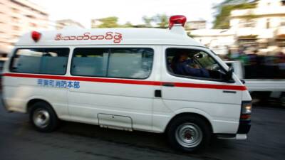Güneydoğu Asya ülkesi Myanmar'da, madencilik için patlayıcı madde depolanan bir