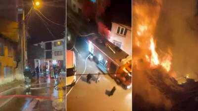 Bursa’nın Gürsu ilçesinde gece saatlerinde bir evde çıkan yangın kısa