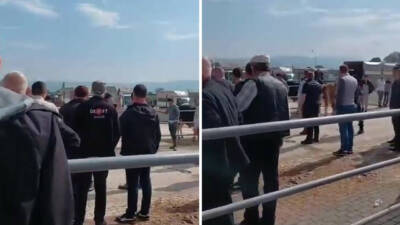 Bursa’da kurbanlık pazarında çıkan kavgada ortalık karıştı. Tarafları ayırmak için