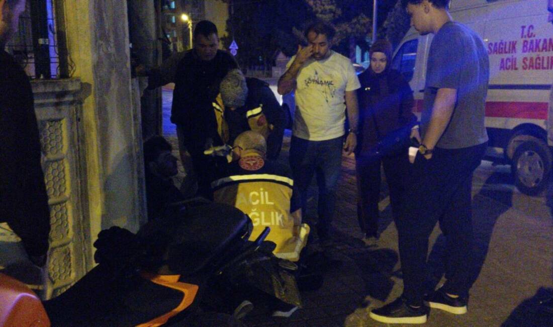 Bursa'nın İnegöl ilçesinde duvara çarpan motosikletin sürücüsü yaralandı.