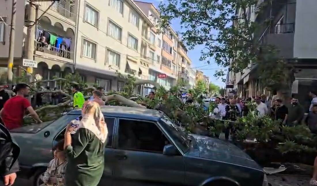 Bursa’da korkunç olay! Devrilen ağacın altında kaldı Bursa’nın Karacabey ilçesinde devrilen ağacın altında kalan motosiklet sürücüsünün durumunun