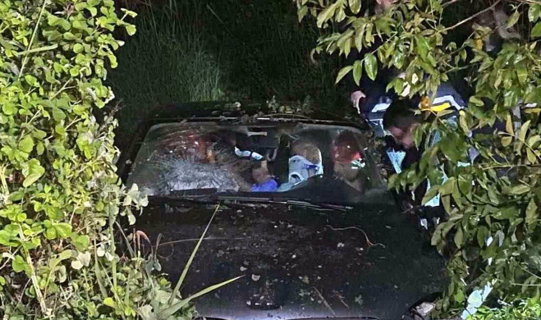 Bursa’da otomobil tarlaya uçtu Bursa’nın İnegöl ilçesinde kontrolden çıkarak tarlaya uçan otomobildeki 4 kişi
