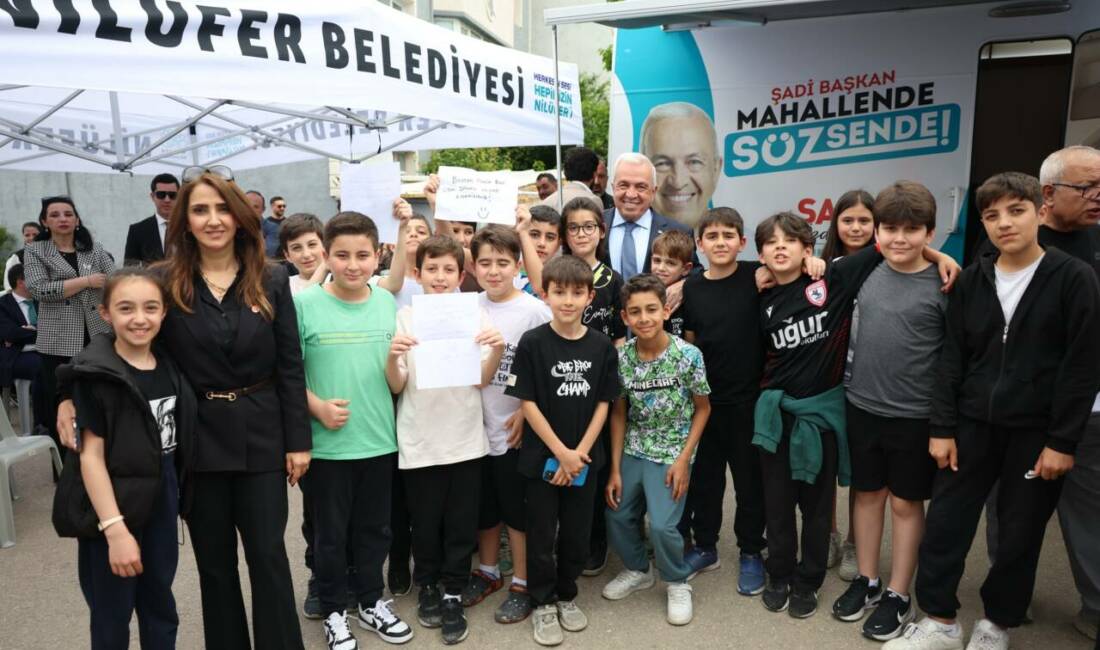Bursa’nın bu mahallesine çifte müjde Nilüfer Belediye Başkanı Şadi Özdemir, “Şadi Başkan Mahallende Söz Sende”