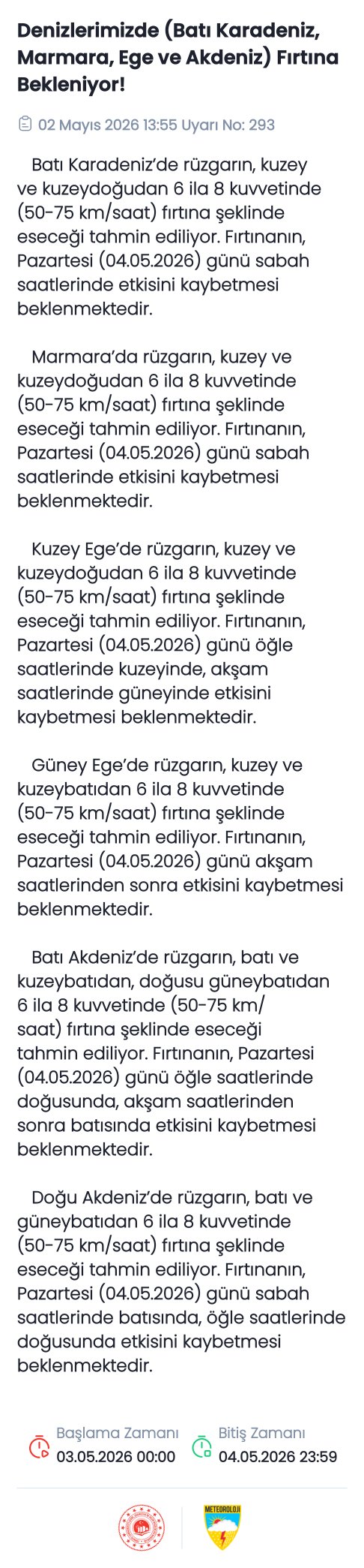 Meteoroloji uyardı; Fırtına geliyor... 2