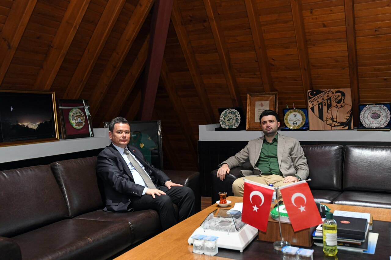 Osmangazi Belediye Başkanı Aydın'dan Bursaspor Başkanı Çelik'e ziyaret 2