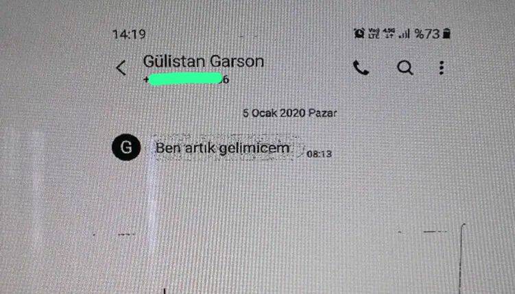 Kaybolmadan 1 gün önce işe başlamış! Gülistan'ın son mesajı... 3 kaybolmadan 1 gun once ise baslamis gulistanin son mesaji 842246bde034