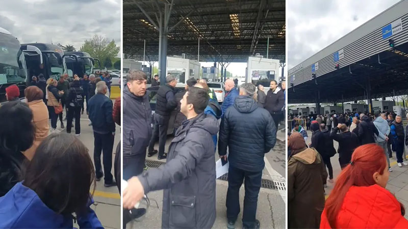 Schengen’de yeni dönem başladı, araç kuyrukları uzadı Avrupa'ya girişte hayata geçirilen yeni sistem, Bulgaristan sınırında yoğunluğa neden