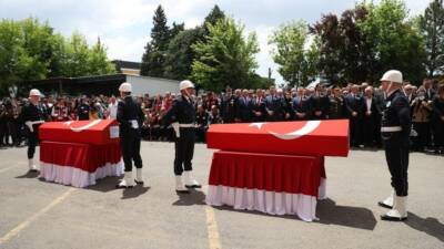 Tekirdağ'ın Çorlu ilçesinde şehit olan polis memurları Erkan Tütüncüler ile