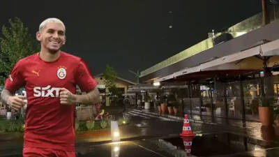 İstanbul Beyoğlu'nda Galatasaray'ın Uruguaylı futbolcusu Lucas Torreira, röntgen teknikeri olan