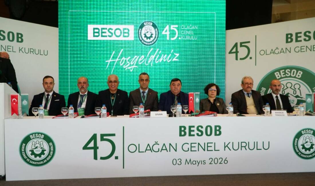 BESOB’da seçim heyecanı Bursa Esnaf ve Sanatkârlar Odaları Birliği’nin 45. Olağan Genel Kurulu’nda
