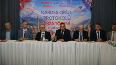 Bursa İl Millî Eğitim Müdürlüğü ile Bosna-Hersek'in Mostar şehrinden gelen