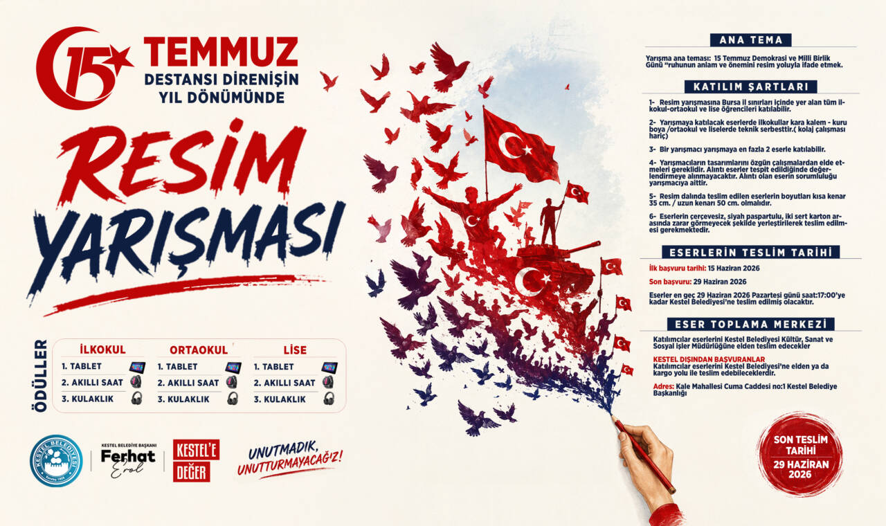 Kestel Belediyesi ile 15 Temmuz ruhu resimlerde yaşayacak 1 Kestel Belediyesi ile 15 Temmuz ruhu resimlerde yaşayacak