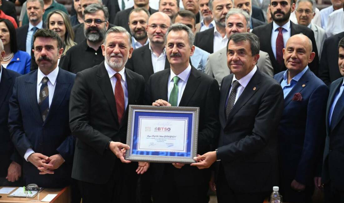 BTSO Yönetim Kurulu Başkanı İbrahim Burkay, Savunma Sanayii Başkanı Prof.