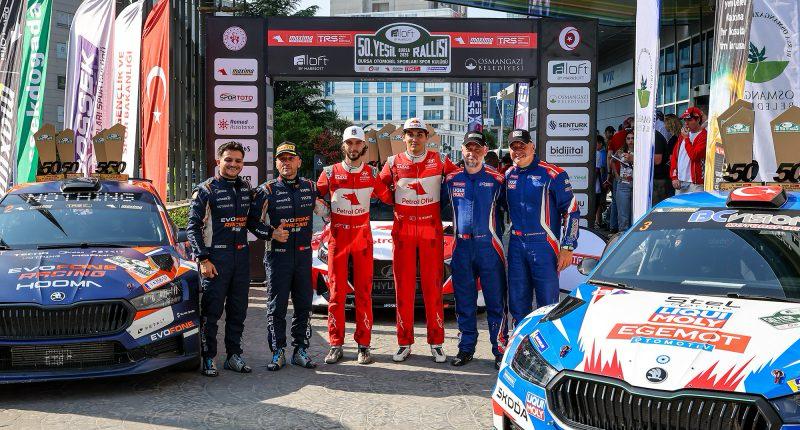 50. Yeşil Bursa Rallisi nefes kesti