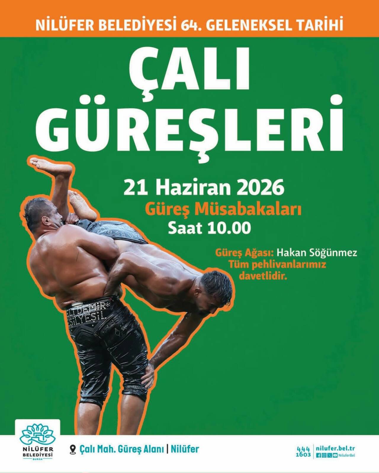 Bursa'da er meydanı 64. kez kuruluyor! Çalı Güreşleri başlıyor 3 afis
