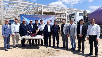 Bursa'nın Yenişehir ilçesinde Jandarmanın yeni hizmet binasının temeli düzenlenen törenle