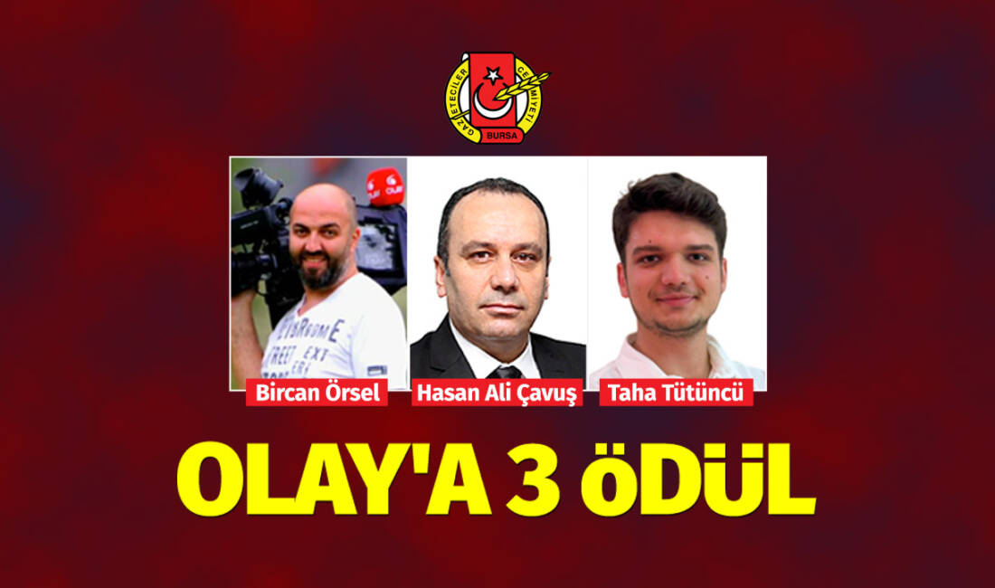 BGC’den OLAY Medya’ya 3 ödül birden Bursa Gazeteciler Cemiyeti tarafından her yıl geleneksel olarak organize edilen