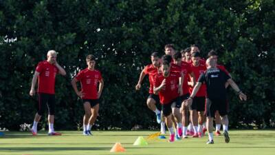 A Milli Futbol Takımı oyuncuları, yaklaşan FIFA Dünya Kupası hazırlıkları