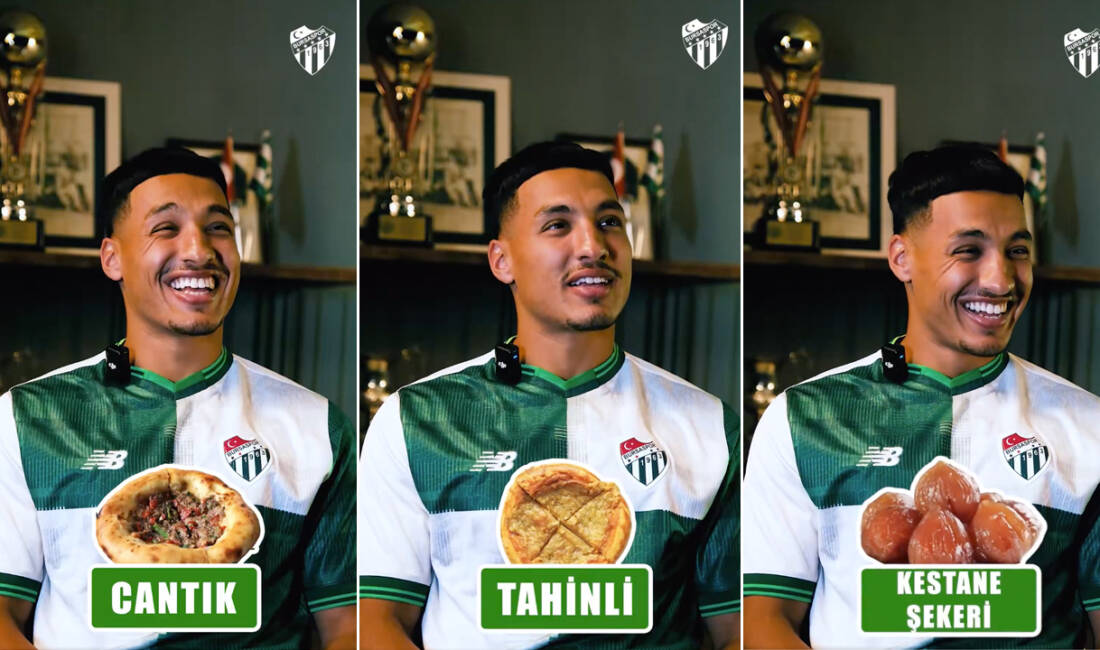 Bursaspor’un sosyal medyayı sallayan transferi! Bursaspor’un yeni transferi Amine Boutrah, Bursa’ya özgü kelimeleri eğlenceli şekilde