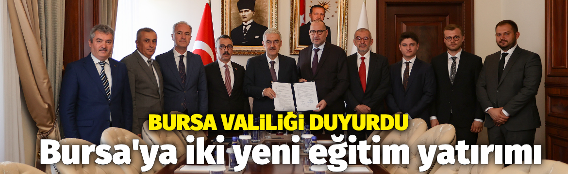 Bursa'nın İnegöl ilçesine hayırseverlerin katkılarıyla