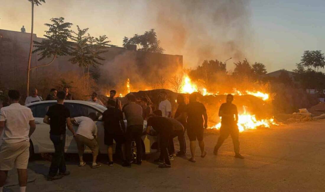 Bursa’da boş bir arsada çıkan yangın, kısa süreli paniğe neden