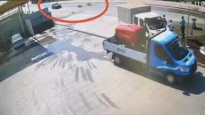Bursa’da su birikintisine girerek kontrolden çıkan motosiklet sürücüsü, karşı şeride