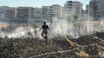 Bursa’da otluk alanda çıkan yangın, itfaiye ekiplerinin zamanında müdahalesiyle büyümeden
