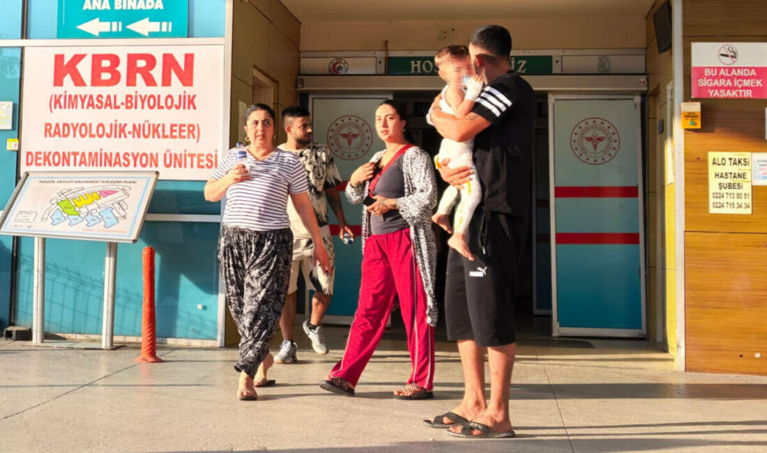 Bursa'nın İnegöl ilçesinde mangaldaki ateşin üzerine düşen Emral K. (2)