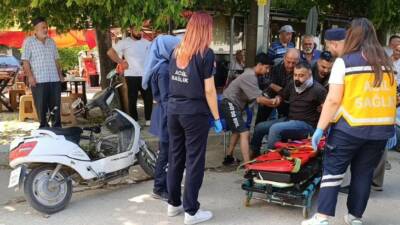 Bursa'nın İnegöl ilçesinde otomobille çarpışan motosikletin sürücüsü Muharrem Y. (30)