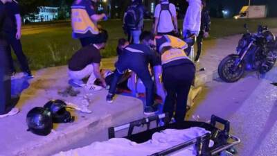 Bursa’nın İnegöl ilçesinde meydana gelen zincirleme kazada 3 motosiklet çarpıştı,