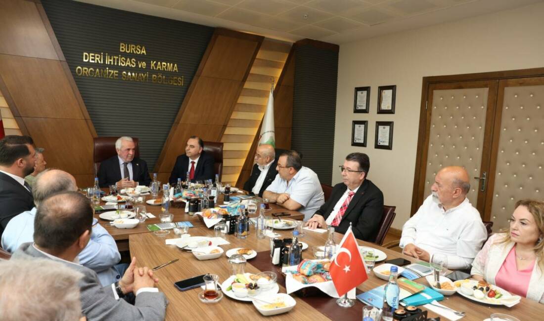 Nilüfer Belediye Başkanı Şadi Özdemir sanayicilerle buluştu Nilüfer Belediye Başkanı Şadi Özdemir, Deri İhtisas ve Karma Organize