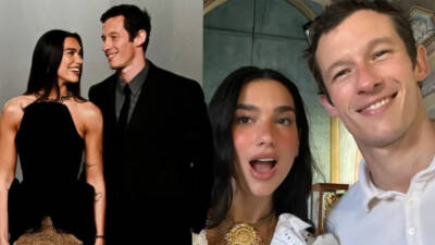 Pop yıldızı Dua Lipa ile oyuncu Callum Turner, Londra'daki nikahın