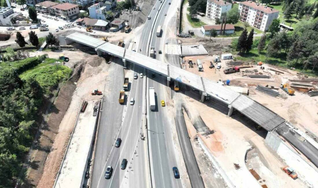 Kocaeli’de D-130 Karayolu’nun trafik yükünü omuzlayacak projede sona yaklaşılıyor. Yaklaşık