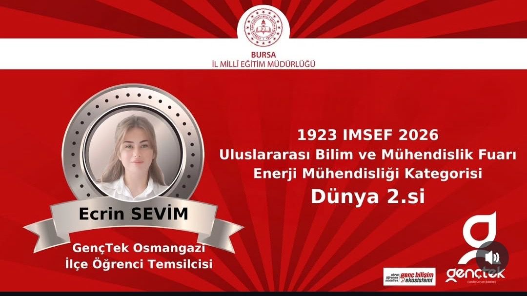 Bursa Erkek Lisesi'nden iki önemli başarı daha 1 ecrin sevim