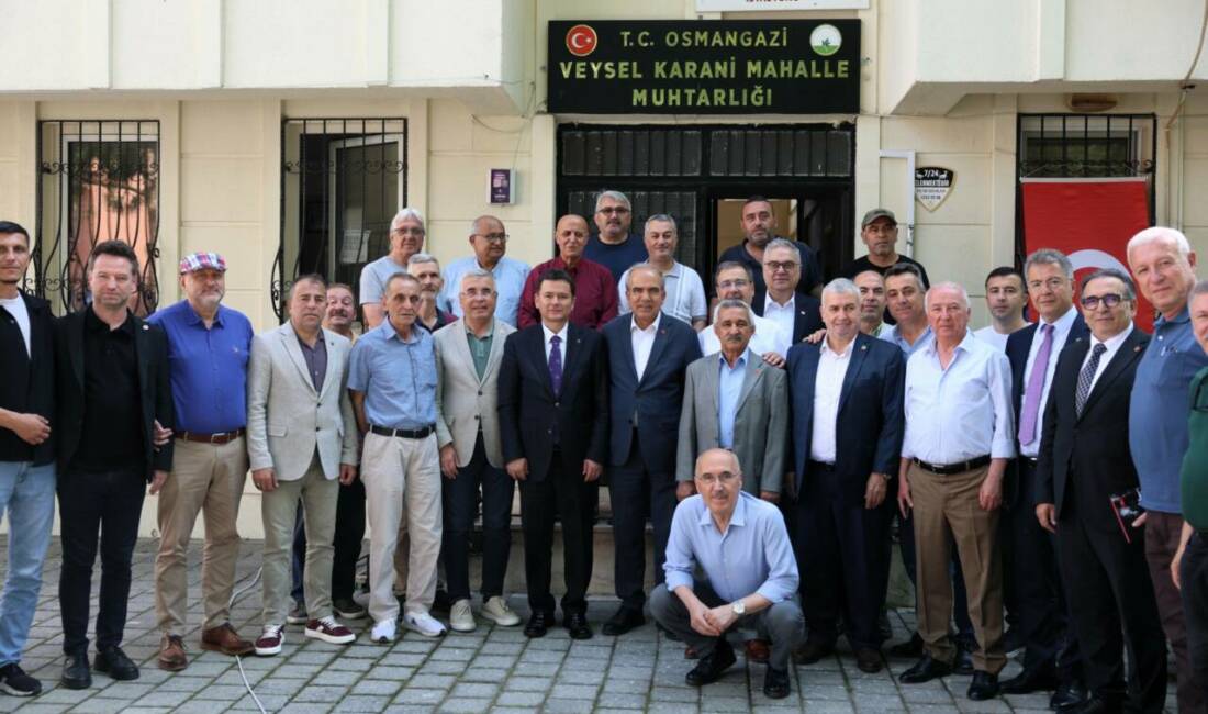 Osmangazi Belediye Başkanı Erkan Aydın, Veysel Karani Mahallesi’nde düzenlenen kahvaltı