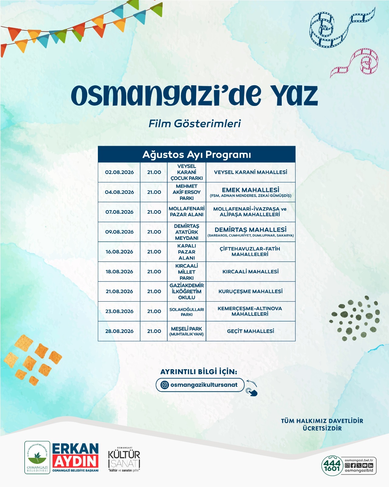 Osmangazi’de Yaz Coşkusu Mahallelere Taşınıyor