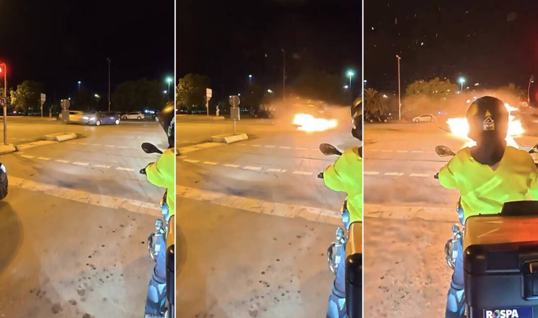 Korkunç kaza! Otomobil alev topuna döndü İstanbul Maltepe'de iki otomobilin kavşakta çarpışması sonucu meydana gelen kazada